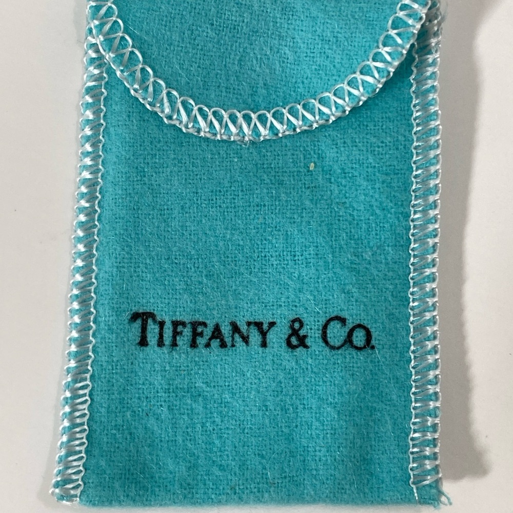 Tiffany & Co. Sterling 18” 727 FIFTH AVENUE NEW YORK WAVY NOTES TAG NECKLACE - Picture 9 of 9
